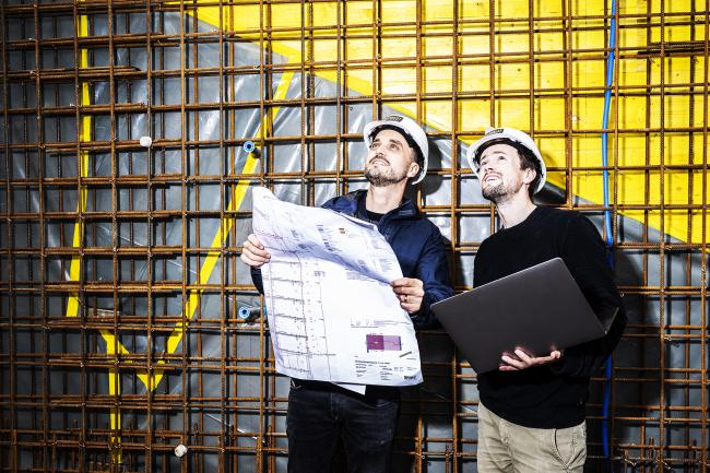 Auf einer Baustelle